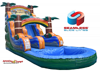 18FT tall Tiki Plunge Slide with Deep Pool (available Summer 23)
